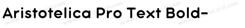 Aristotelica Pro Text Bold字体转换